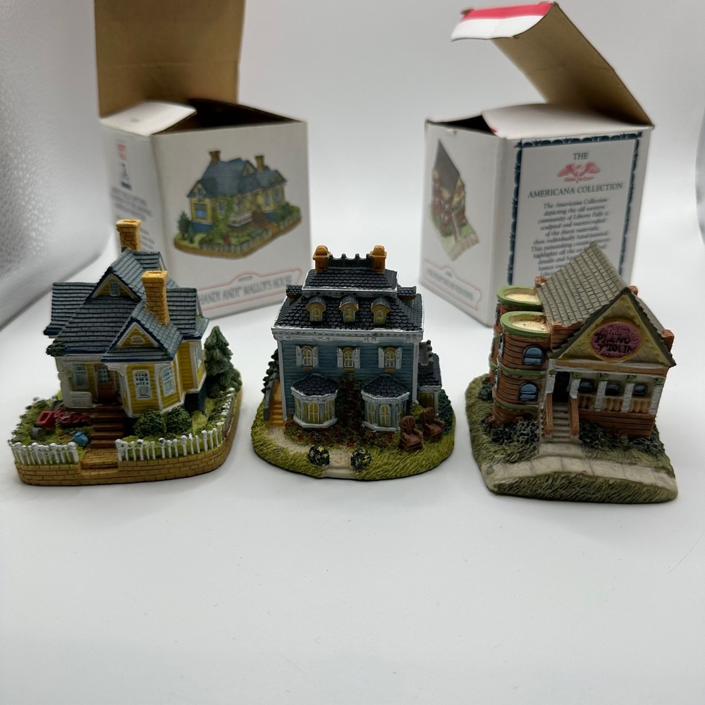 Liberty Falls Americana‎ Collection Miniature Houses Lot of 3 AH128 AH139 AH86